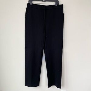 Max Mara Made in Italy Knit Wool Black Trousers Pants size 46